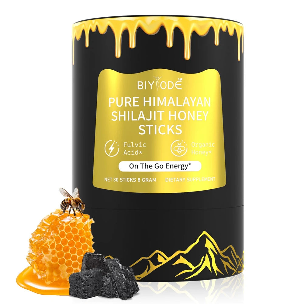 Pure Himalayan Shilajit Supplement Honey Sticks (30 Sticks)