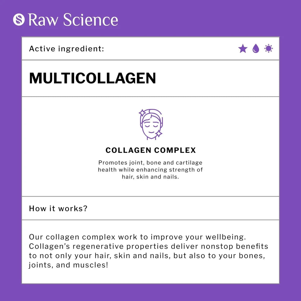 Multi Collagen Pills Collagen Supplements for Women Men Bovine Collagen 90 Pills