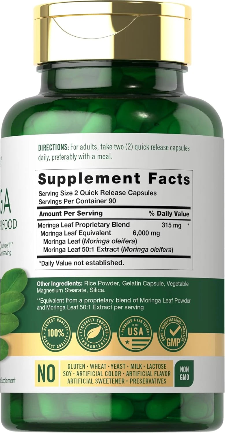 Carlyle Moringa Leaf Capsules