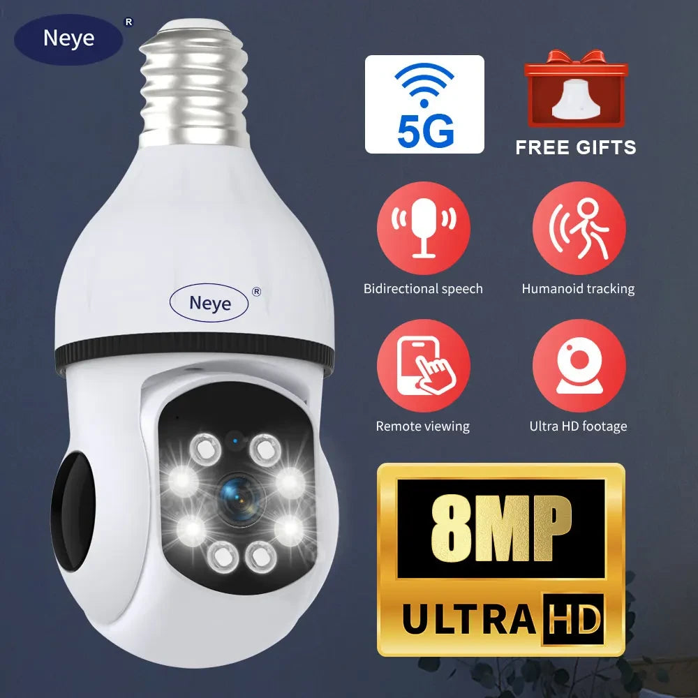 8MP 4K Spotlight Bulb Camera