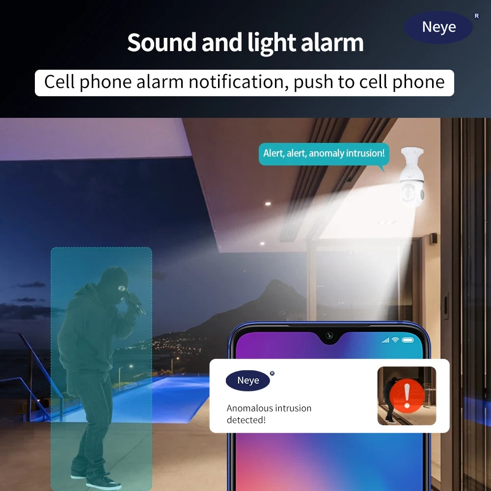 8MP 4K Spotlight Bulb Camera