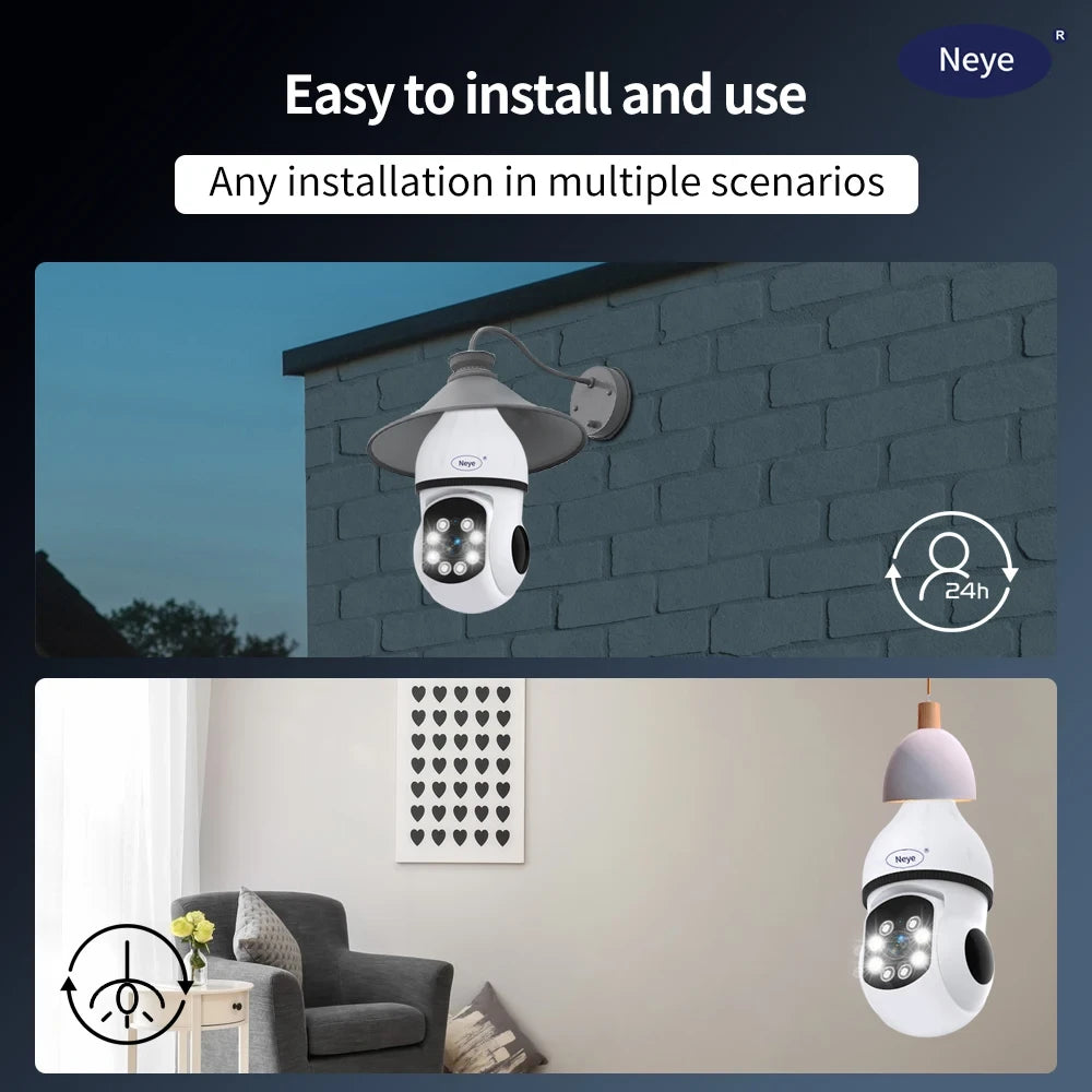 8MP 4K Spotlight Bulb Camera