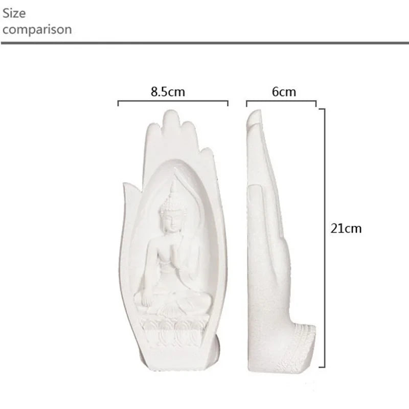Creative Resin Buddha Hand Sculpture for Home Decor